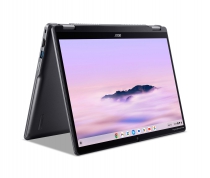 Ноутбук Acer Chromebook Plus Spin 514 CP514-4HN 14" WUXGA IPS Touch, Intel 5-120U, 8GB, F256GB, UMA, ChromeOS, серый NX.KYQEU.002