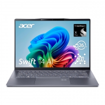 Ноутбук Acer Swift 14 AI SF14-11 14.5" WQXGA IPS, Quallcomm X1P-64-100, 16GB, F1TB, UMA, Win11, серый NX.KZXEU.001
