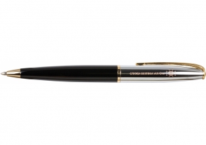 Ручка шариковая Miracle черная с хромом CABINET O15384-01