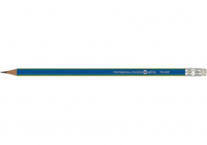 Олівець чорнографітний Optima TRI GRIP HB корпус асорті, загострений, з гумкою O15539