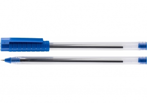 Ручка шариковая OPTIMA HYPE T 1,0 mm. Корпус прозрачный, пишет синим O15692
