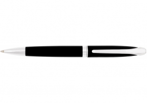 Ручка кулькова Geneva, чорна з сріблястим CABINET O15951-45