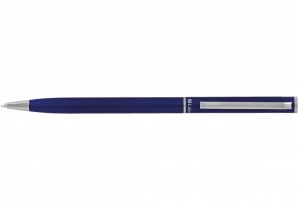 Ручка шариковая Canoe, корпус синий с серебристым CABINET O15964-02