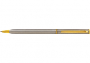 Ручка кулькова Canoe, корпус сріблястий із золотистими деталями CABINET O15964-68