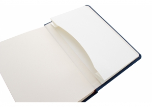 Деловая записная книжка COMBI-2, А5, твердая обложка, резинка, белый блок линия OPTIMA O20125-02
