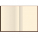 Деловая записная книжка А5, тиснение "узор угловой", Vivella, твердая обложка, кремовый нелинированный OPTIMA O20801-67