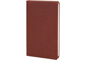 Деловая записная книжка А5, Vivella, твердая обложка, белый нелинованный блок, коричневый OPTIMA O20810-07