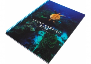 Блокнот "World: Reef", A4 (200х285), пластиковая обложка, ПВХ спираль, 80 л., клетка OPTIMA O20846-23