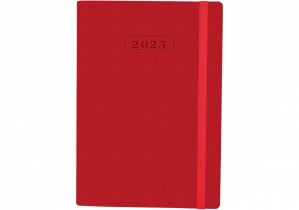 Щоденник датований, NAMIB,червоний,  А5, з гумкою  OPTIMA O25205-03