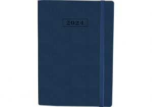 Щоденник датований, NAMIB, т.-синій,  А5, з гумкою без поролона OPTIMA O25205-24