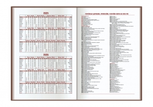 Щоденник датований, POLISH, коричневий, А5 OPTIMA O25216-07