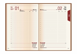 Щоденник датований, GLOSS, коричневий, А5 OPTIMA O25217-07