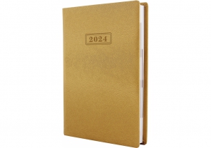 Дневник датированный, MINK, золото, металлик, А5 OPTIMA O25237-15