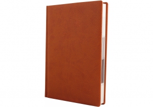 Дневник недатированный, ARMONIA, А5, кремовый блок, линия, коричневый OPTIMA O25408-07