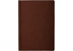 Щоденник недатований, DUBLIN, коричневий, А5, кремовий блок, лінія OPTIMA O25409-07