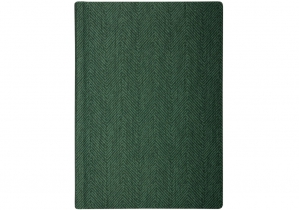 Щоденник недатований, TWEED, зелений, А5, кремовий блок, клітинка OPTIMA O25410-04