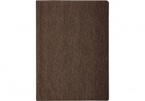 Щоденник недатований, TWEED, коричневий, А5, кремовий блок, клітинка OPTIMA O25410-07