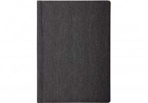 Щоденник недатований, TWEED, сірий, А5, кремовий блок, клітинка OPTIMA O25410-10