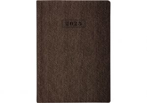 Щоденник датований, TWEED, коричневий,  А5 OPTIMA O26126-07
