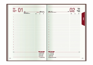 Дневник датированный Ткань плейн ПВХ, темно-синий, А5 OPTIMA O26153