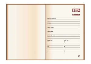Дневник датированный Nubuck, т-коричневый, А5 OPTIMA O26161