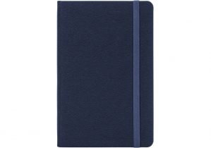 Деловая записная книжка NAMIB, А5, твердая обложка, резинка, белый блок клеточка, синий OPTIMA O27101-02