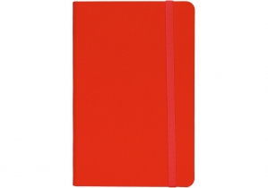 Деловая записная книжка NAMIB, А5, твердая обложка, резинка, белый блок клеточка, красный OPTIMA O27101-03