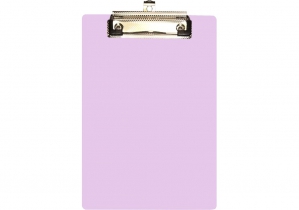 Планшет A5 с прижимом и подвесом, пластик, лавандовый OPTIMA O30157-88