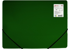 Папка на гумках, А4, OPTIMA, 500 мкм, фактура "СМУГА", асорті O30699