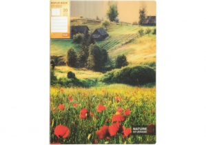 Папка А4 з 20 файлами Optima "Nature of Ukraine", асорті O32125