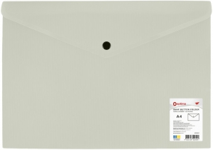 Папка-конверт на кнопці, непрозора, А4, OPTIMA, 180 мкм, фактура "СМУГА", асорті O35261