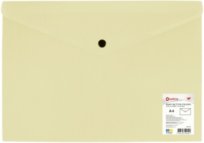 Папка-конверт на кнопці, непрозора, А4, OPTIMA, 180 мкм, фактура "СМУГА", асорті O35261