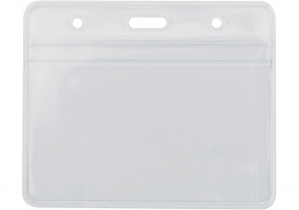 Бейдж горизонтальний Optima, замок zip lock, PVC, 108х70 мм O45611