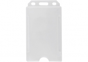 Бейдж вертикальный Optima, PP+PVC, 54х85 мм O45622