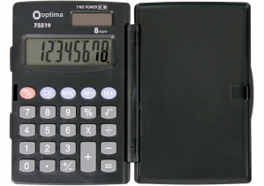 Калькулятор карманный Optima, 8 разрядов, размер 103*67*10 мм O75519