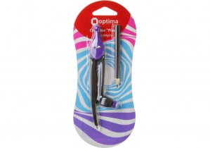 Циркуль для олівця пластиковий "Plazzy", Optima, фіолетовий O81480