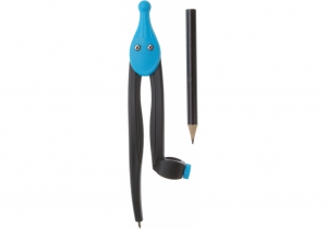 Циркуль для карандаша пластиковый "Plazzy", Optima, голубой O81482