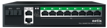 Коммутатор Netis P112GS 12xGE (8xPoE, 2xUplink, 2xSFP), 120Вт, Неуправляемый