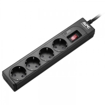 Фільтр мережевий APC Essential SurgeArrest 4 outlets, Black P43B-RS