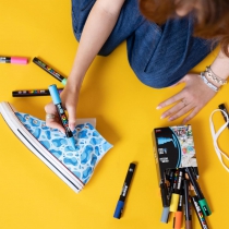 Набір маркерів uni POSCA, 0,7-1мм, 8 шт Uni PC-1M 8C