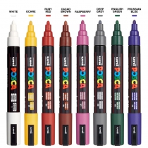 Набір маркерів uni POSCA Dark Color, 1,8-2,5мм, 8 шт Uni PC-5M DARK COLOR 8C