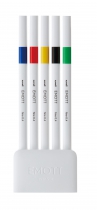 Лайнер uni EMOTT 0.4мм fine line, Vivid Color, 5 кольорів Uni PEM-SY/5C.01VC
