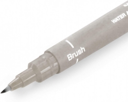 Лайнер браш Uni PIN Brush FINE LINE, світло-сірий PINBR-200(S) LIGHT GREY
