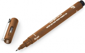 Лайнер браш Uni PIN Brush FINE LINE, сепія PINBR-200(S) SEPIA