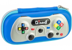 Пенал на 1 відділення на блискавці з органайзером, синій COOLFORSCHOOL QT-3990-Blue