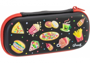 Пенал на 1 отделение на молнии с органайзером COOLFORSCHOOL QT-5670-Black