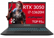 Ноутбук Dream Machines RG3050-15 15.6FHD IPS, Intel i7-13620H, 32GB, F1TB, NVD3050-4, DOS, черный RG3050-15UA77