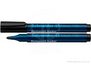 Маркер перманентный SCHNEIDER MAXX 130 2-3 мм, черный S113001