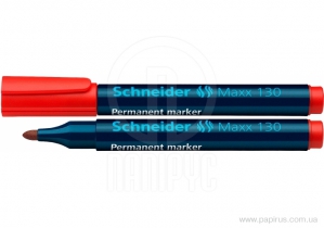 Маркер перманентний SCHNEIDER MAXX 130 2-3 мм, червоний S113002