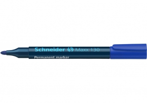 Маркер перманентний SCHNEIDER MAXX 130 2-3 мм, синій S113003